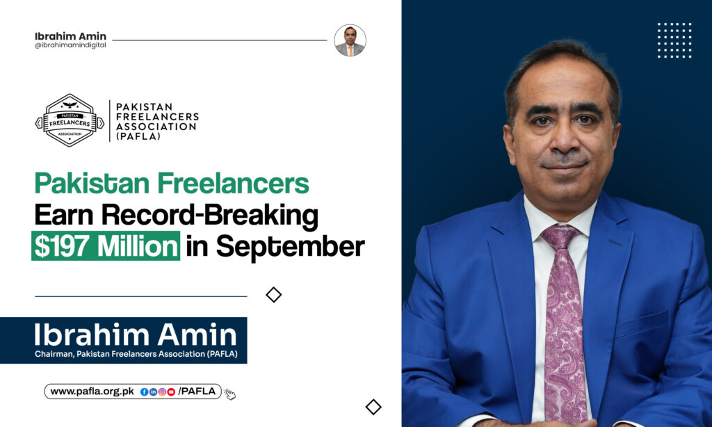 Ibrahim Amin Calls for More Investment in Freelancer Skills as Pakistan Posts Record Monthly Earnings